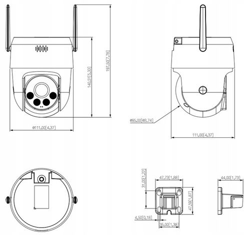 Kamera kopułkowa IP Dahua P5AE-PV 5 Mpx na Arena.pl