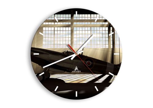 Zegar Ścienny - Samolot Hangar - 30X30 Cm - C3Ar30X30-2969 na Arena.pl