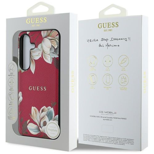 etui guess grained printed flower pattern magsafe do samsung galaxy s25 na Arena.pl