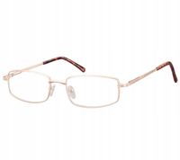 Okulary zerówki Oprawki KOREKCYJNE Optyczne SUNOPTIC Męskie/Damskie ZŁOTE