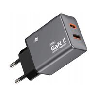 Szybka ładowarka sieciowa GaN II 45W max 3A/20V QC4.0 PD3.0 USB C + USB A
