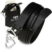 Beltimore Skórzany Pasek Damski Klamra Serca D55