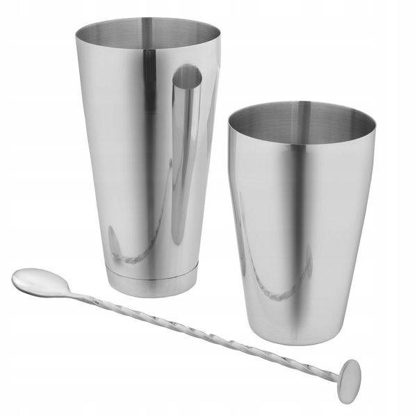 Zestaw barmański do drinków 8 el. Shaker Tin-Tin Strainer Muddler Jigger zdjęcie 3