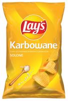 Lay's Chipsy Karbowane ziemniaczane o smaku solonym 120 g