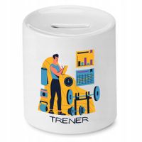 Dla Trenera Prezent Skarbonka Best Coach Trener Z Nadrukiem Ze Zdjęciem