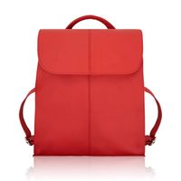 plecaczek damski skórzany czerwony mały plecak miejski abruzzo abr-42-rd