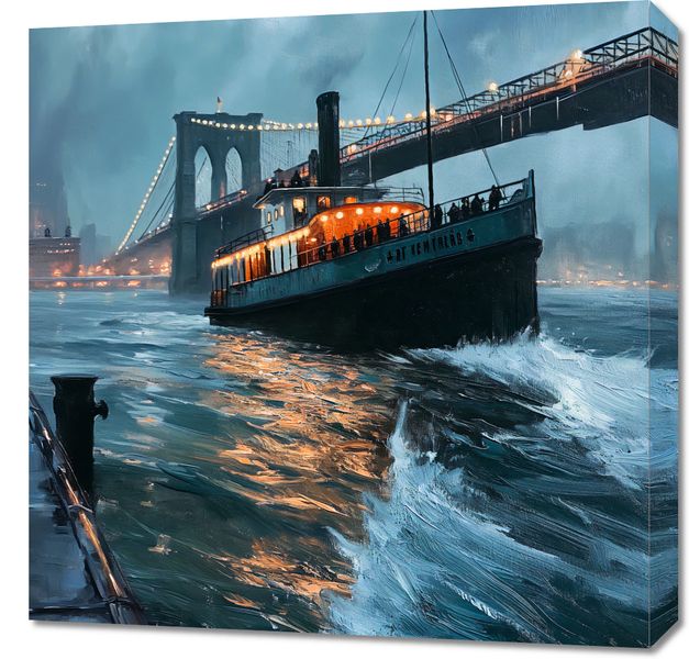 Obraz 60x60cm Stary Parowiec zdjęcie 1