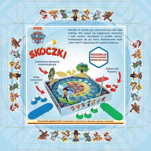 Gra planszowa skoczki Psi Patrol na Arena.pl