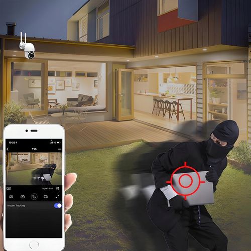 OBROTOWA KAMERA ZEWNĘTRZNA ZOOM 4X WIFI IP 2MPx + KARTA SD 32GB APLIKACJA na Arena.pl