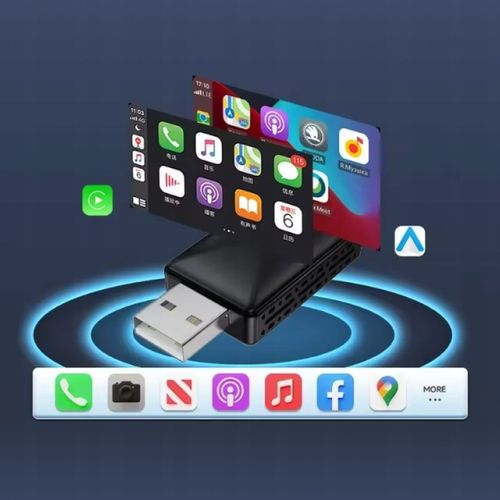 Adapter CarPlay Android Auto BEZPRZEWODOWY WiFi Bluetooth USB USB-C na Arena.pl