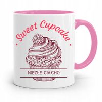 Kubek Różowy Dla Piekarza Sweet Cupcake Prezent Z Nadrukiem Ze Zdjęciem