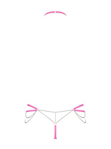 Chainty komplet różowy - Obsessive L/XL na Arena.pl