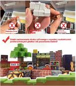 KLOCKI MAGNETYCZNY Minecraft DLA DZIECI ZABAWKA ZESTAW 100eL