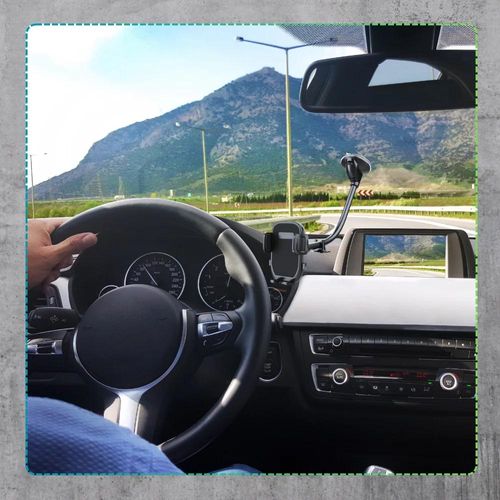 Uchwyt do samochodu na telefon czarny elastyczny długie ramię na Arena.pl