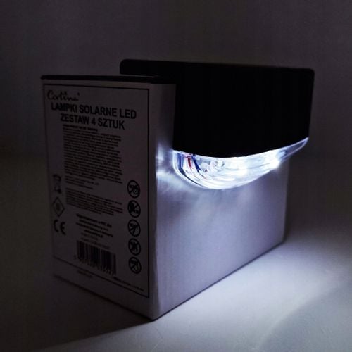 LAMPKI SOLARNE LED TARAS BALKON 4 SZT ZESTAW LAMP na Arena.pl