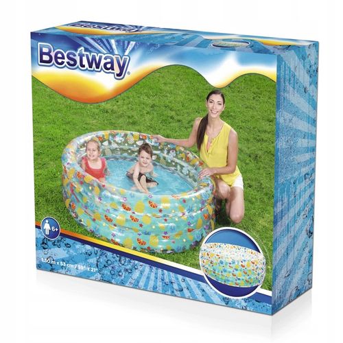 BASEN DMUCHANY DLA DZIECI BRODZIK 150x53cm BESTWAY 51045 na Arena.pl