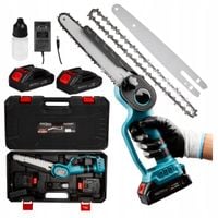 Mini piła akumulatorowa 8" 240 mm łańcuchowa 2x bateria KD10647