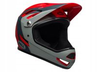 Kask rowerowy Full Face BELL SANCTION Szary Czerwony 850g 52-54 / S