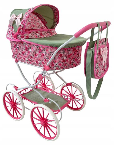 WÓZEK DLA LALEK RETRO GŁĘBOKI + TORBA zdjęcie 4