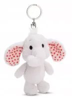 NICI 61481 Brelok pluszowy Słoń jasnoszary Love 10cm GREEN
