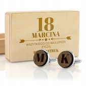 Prezent dla niego na 18 30 40 50  urodziny SPINKI do koszuli męskiej