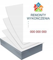 Ulotki A6 5000 szt WYKOŃCZENIA REMONTY firmowe reklamowe + PROJEKT GRATIS