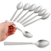 6x łyżeczka łyżeczki do herbaty komplet sztućców  6szt gładki kwadratowy