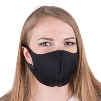 Maska Maseczka Ochronna Neoprenowa Wielokrotnego Użytku Czarna Black S/M