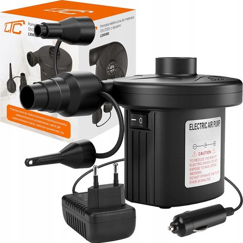 POMPKA ELEKTRYCZNA DO MATERACA BASENU 12V 230V 2w1 na Arena.pl