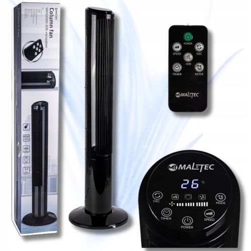 MOCNY wentylator KOLUMNOWY wiatrak podłogowy JONIZACJA OSCYLACJA CICHY na Arena.pl