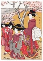 Plakat cyfrowy do wydruku gejsza japonia