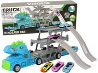 ND24_15886 Tir Laweta Dinozaur Rozkładana z Wyrzutnią 3 Autka 5905679074039