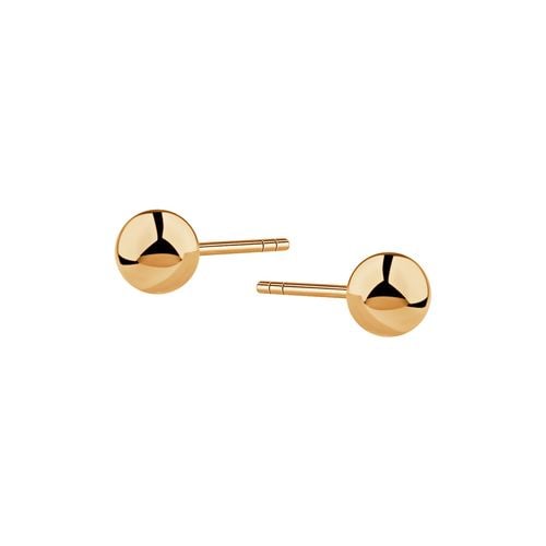 złote kolczyki kuleczki 4mm na Arena.pl