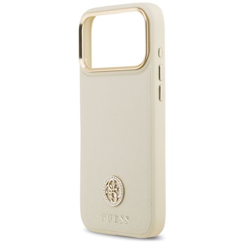 etui guess grained strass logo magsafe   do iphone 17 pro max beżowy na Arena.pl