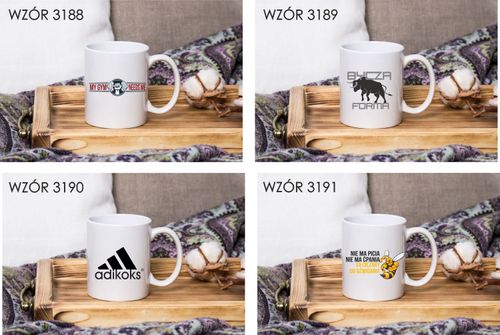 Kubek z nadrukiem napis PREZENT DOBRY DZIK na Arena.pl