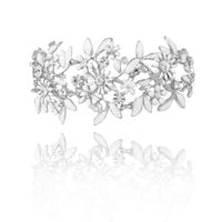bransoletka kwiatuszki z kolekcji wedding dream (b8157ag/biel)