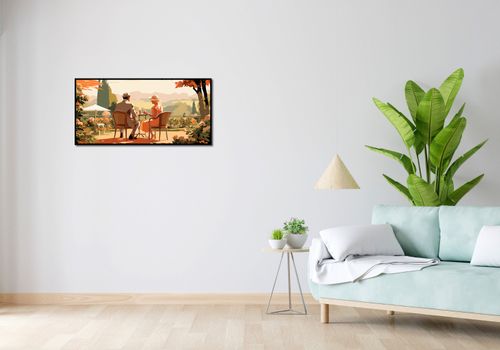 Plakat 91,3x44,5cm Retro Randka na Arena.pl