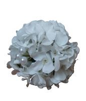 kula BIAŁE KWIATY + PERŁY