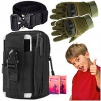 NERKA SASZETKA MILITARNA PAS TAKTYCZNY RĘKAWICE OCHRONNE r. L