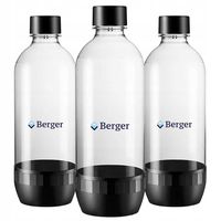 Berger Butelka 1L zestaw 3 szt. do urządzenia do produkcji sody sodastream