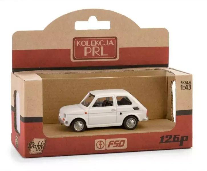 Kolekcja PRL Fiat 126p biały zdjęcie 1
