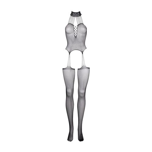 suspender fishnet choker bodystocking - one size na Arena.pl