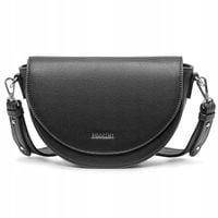 Torebka Crossbody Listonoszka Półksiężyc PUCCINI Na Pasku Czarna BML056M-1