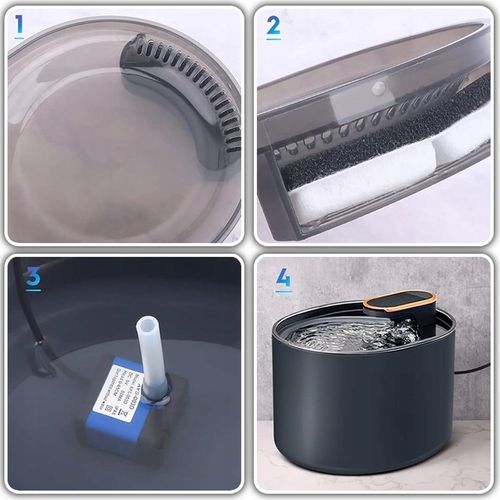 Poidełko Automatyczne Fontanna Wodna dla Kota Psa Filtr Czyszczący CICHA na Arena.pl