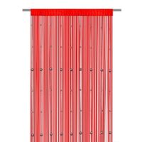 Firana gowa spagetti Eurofirany 140X250 KORALIK czerwony