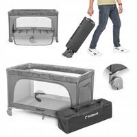 Łóżeczko turystyczne dziecięce – składane kojec + torba, materac, GROTTA