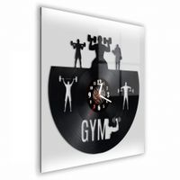 Zegar Ścienny z płyty winylowej na lustrze SPORT 48 wzorów 30x30 cm