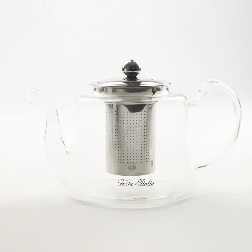 DZBANEK SZKLANY Z STALOWYM ZAPARZACZEM ZAPARZACZ DO HERBATY ZIÓŁ 1200 ML na Arena.pl