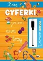 Piszę cyferki. Mazak ścieralny