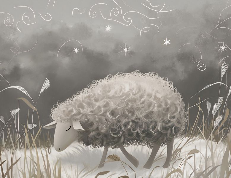 Plakat 65x50cm Bujna Owca zdjęcie 1